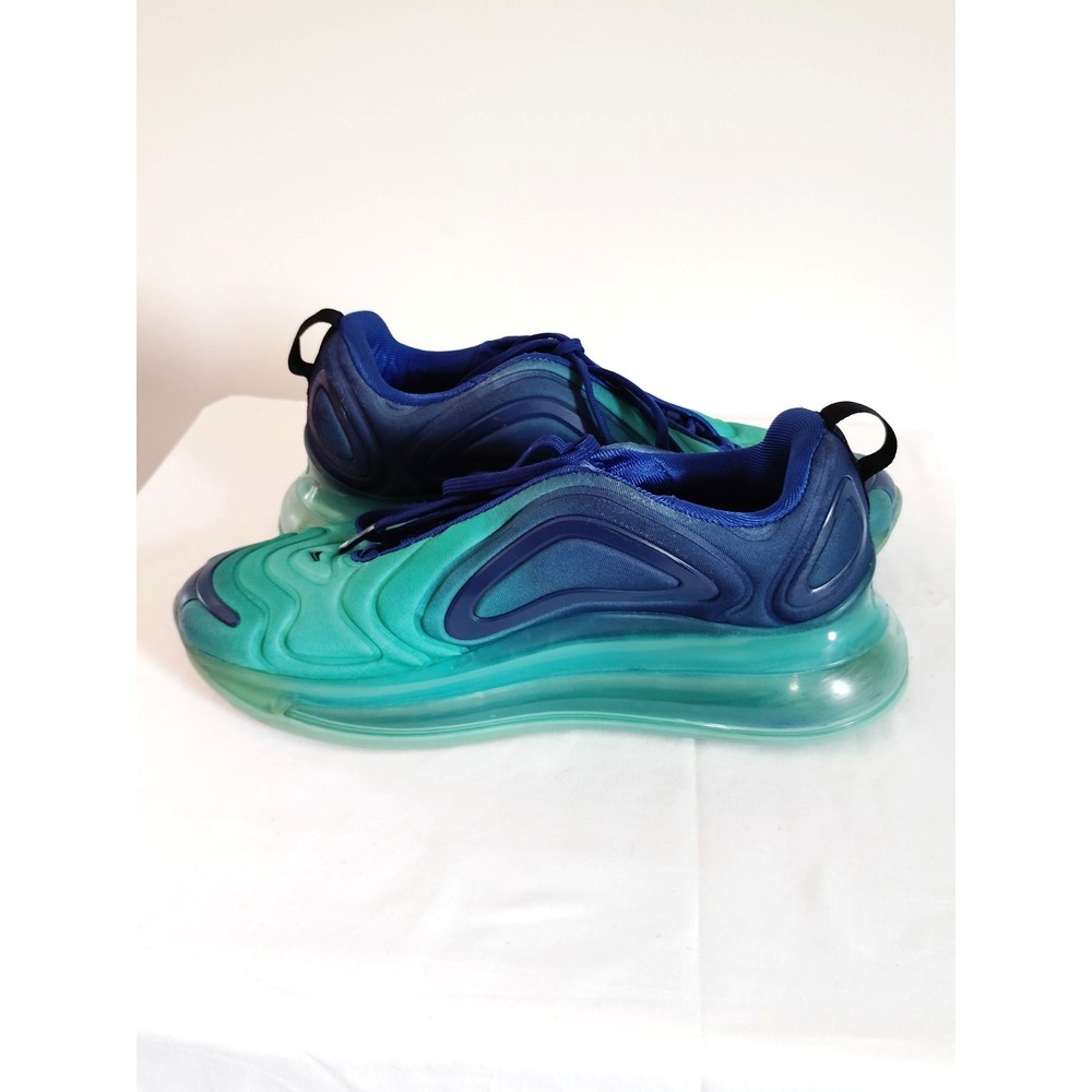 Nike Air Max 720 GS Hyper Jade Royal Blue AQ3196‑400 Size 6.5Y Running Shoes